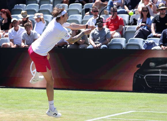 Stuttgart , Tennis , BOSS Open , Alexander Bublik (KAZ)