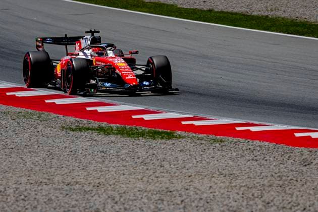 BARCELONA - Formula 1 driver Charles Leclerc of Scuderia Ferrari HP during the Formula 1 Spain-Catalonia at the Circuit de Barcelona-Catalunya on June 13, 2026 in Barcelona, Spain. (Photo by DeFodi Images) -
