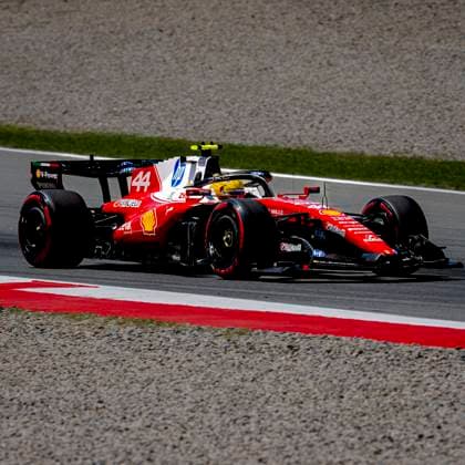 BARCELONA - Formula 1 driver Lewis Hamilton of Scuderia Ferrari HP during the Formula 1 Spain-Catalonia at the Circuit de Barcelona-Catalunya on June 13, 2026 in Barcelona, Spain. (Photo by DeFodi Images) -