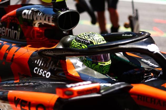 01 NORRIS Lando (gbr), McLaren F1 Team MCL40, action during the Formula 1 Barcelona-Catalunya Grand Prix 2026, 7th round of the 2026 Formula One World Championship, WM, Weltmeisterschaft from June 12 to 14, 2026 on the Circuit de Barcelona-Catalunya, in Montmelo, Spain - Photo: Hoch Zwei Montmelo Spain