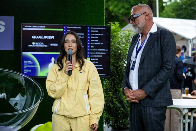 Eva LYS GER bei der Auslosung des Hauptfeldes mit Markus Zoecke (Turnierdirektor), VANDA Pharmaceuticals BERLIN TENNIS OPEN, Berlin, LTTC Rot-Weiß , 13.06.2026,