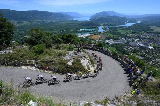 Tour Auvergne - Rhone-Alpes 2026 Stage 7 GRAND COLOMBIER, FRANCE - JUNE 13 : Illustration picture during stage 7 of the 78th edition of Tour Auvergne - Rhone-Alpes an UCI World Tour 2.UWT cycling road race stage for Men Elite of 133.6 km with start in La Bridoire and finish in Grand Colombier on June 13, 2026 in Grand Colombier, France, 13 06 2026 ( Motordriver Guy De Vuyst - Grand Colombier France  Copyright: xVincentxKalutx
