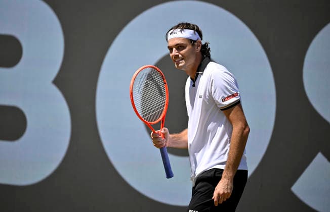 Taylor Fritz (USA) Jubel, Freude, Emotion, emotional, jubelt, Glueck, gluecklich, Tennis Herren BOSS Open ATP, Tennis Herren 250 Stuttgart 2026 Weissenhof BOSS Open ATP 250 Stuttgart 2026