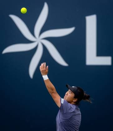DEN BOSCH - En-Shuo Liang (TPE) during the WTA, Tennis Damen doubles final match against Ingrid Neel (EST) and Giuliana Olmos (MEX) at the 2026 LibÃ ma Open. The combined ATP, Tennis Herren WTA tournament is being held on the grounds of the former Autotron car theme park. IRIS VAN DEN BROEK ANP xVIxANPxSportx xxANPxIVx 560897949 originalFilename: 560897949.jpg