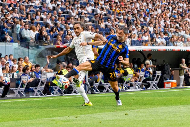 ESP: Corazon Classic Match 2026 Real Madrid Leyendasv Inter Legends Christian Karembeu of Real Madrid during Corazon Classic Match 2026 between Real Madrid Leyendas v Inter Legends played at Santiago Bernabeu Stadium, Madrid on June 13, 2026 in Spain; Madrid Spain Futbol