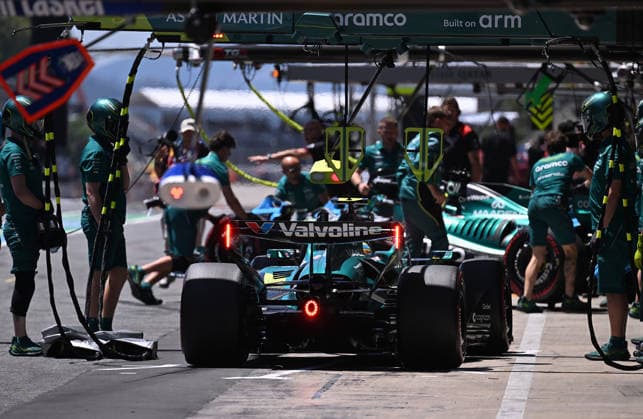 Formula 1 Barcelona-Catalunya Grand Prix 2026 - Practice BARCELONA, SPAIN - JUNE 13: Aston Martin team is seen ahead of the third practice tour of the Barcelona-Catalunya Grand Prix, the seventh race of the 2026 Formula 1 World Championship, WM, Weltmeisterschaft at the 4.66-kilometer Circuit de Barcelona-Catalunya in Barcelona, Spain on June 13, 2026. Burak Akbulut Anadolu Barcelona Spain. Editorial use only. Please get in touch for any other usage.  Copyright: x2026xAnadoluxBurakxAkbulutx