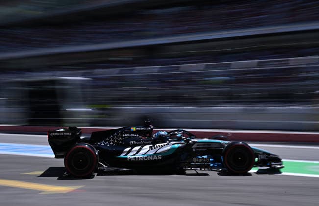 Formula 1 Barcelona-Catalunya Grand Prix 2026 - Practice BARCELONA, SPAIN - JUNE 13: Kimi Antonelli of Mercedes drives during third practice tour of the Barcelona-Catalunya Grand Prix, the seventh race of the 2026 Formula 1 World Championship, WM, Weltmeisterschaft at the 4.66-kilometer Circuit de Barcelona-Catalunya in Barcelona, Spain on June 13, 2026. Burak Akbulut Anadolu Barcelona Spain. Editorial use only. Please get in touch for any other usage.  Copyright: x2026xAnadoluxBurakxAkbulutx