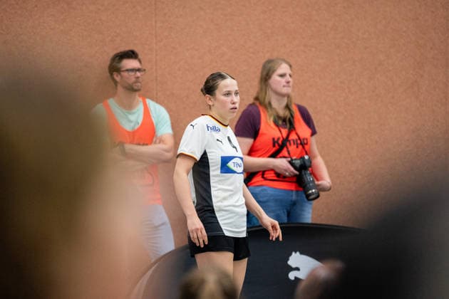 U20 Frauen-Nationalmannschaft Deutschland (GER) vs. U20 Frauen-Nationalmannschaft Spanien (SPA), Handball, Vier-Nationenturnier, 13.6.2026, Saision 2025 2026, Hannover Lara Egeling (Deutschland U20 Frauen, 04, spielt bei Borussia Dortmund) Hannover Sporthalle IGS Badenstedt Deutschland