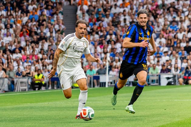 ESP: Corazon Classic Match 2026 Real Madrid Leyendasv Inter Legends Pedro Leon of Real Madrid during Corazon Classic Match 2026 between Real Madrid Leyendas v Inter Legends played at Santiago Bernabeu Stadium, Madrid on June 13, 2026 in Spain; Madrid Spain Futbol