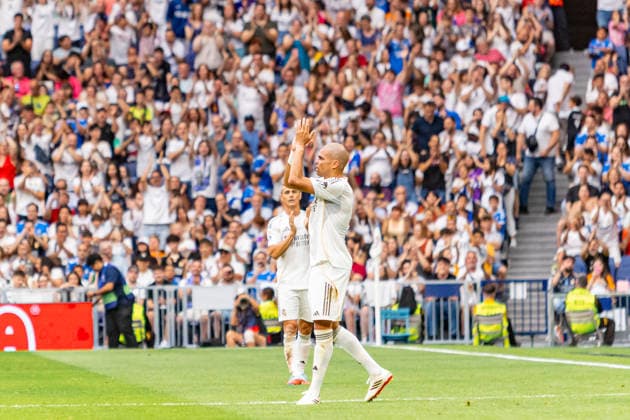 ESP: Corazon Classic Match 2026 Real Madrid Leyendasv Inter Legends Pepe of Real Madrid during Corazon Classic Match 2026 between Real Madrid Leyendas v Inter Legends played at Santiago Bernabeu Stadium, Madrid on June 13, 2026 in Spain; Madrid Spain Futbol