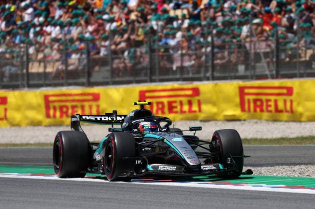 F1 Gran Prix of Spain Andrea Kimi Antonelli of Mercedes-AMG F1 Team on track during final practice for the F1 Grand Prix of Catalunya at Montemelo Circuit on June 13, 2026 in Barcelona, Spain. Barcelona Circuit de Catalunya Spain Copyright: xMarcoxCanonierox