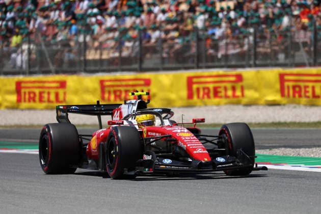 F1 Gran Prix of Spain Lewis Hamilton of Scuderia Ferrari HP on track during final practice for the F1 Grand Prix of Catalunya at Montemelo Circuit on June 13, 2026 in Barcelona, Spain. Barcelona Circuit de Catalunya Spain Copyright: xMarcoxCanonierox