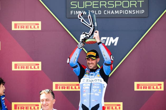 MOTORSPORTS - Superbike - Pirelli Emilia Romagna Round Photo by IPA ABACAPRESS.COM85643508 - Valentin Debise (FRA) wins WorldSSP Race 1 – SUPERBIKE Pirelli Emilia Romagna Round. At the Misano World Circuit Marco Simoncelli in Misano Adriatico, RN, Italy. On June 13, 2026. Italy Italy  Copyright: xIPAxSport ABACAx