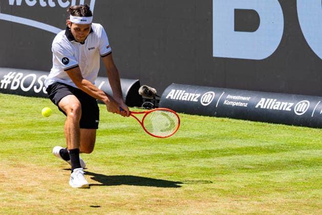 Stuttgart, GERMANY - June 13: Taylor Fritz (USA) during the Singles Match between Alexander Bublik (KAZ) vs. Taylor Fritz (USA) at BOSS OPEN 2026, Tennisanlage Weissenhof on June 13, 2026 in Stuttgart, Germany. Baden-Württemberg Germany Copyright: xTimoxSteinx