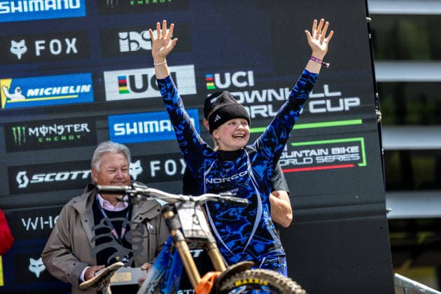Whoop UCI Mountainbike World Series Leogang Downhill FRENER Lina NORCO X ADIDAS RACE DIVISIONat Whoop UCI Mountainbike World Series Leogang Downhill, 13.06.2026,in Leogang,AUT Foto: Sebastian Sternemann