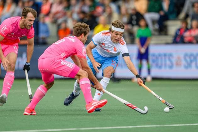 ROTTERDAM, 13-06-2026, HC Rotterdam, FIH Hockey Pro League Men, Season 2025-2026. Derck de Vilder during the game Netherlands - Germany (1st match). Netherlands - Germany (1st match)  x204330932x Copyright: