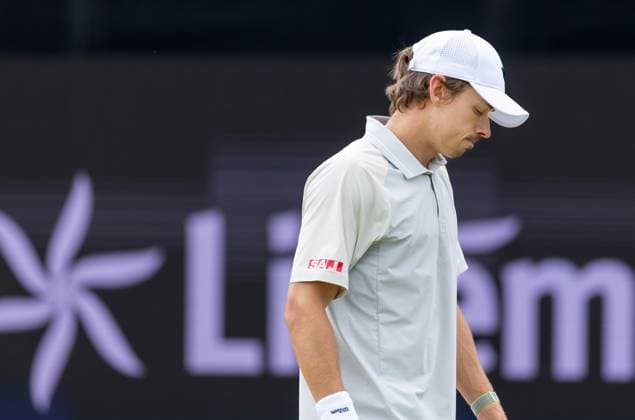 DEN BOSCH - Alex de Minaur (AUS) during the ATP, Tennis Herren singles semi-final match against Adrian Mannarino (FRA) at the 2026 LibÃ ma Open. The combined ATP WTA, Tennis Damen tournament is being held on the grounds of the former Autotron car theme park. IRIS VAN DEN BROEK ANP xVIxANPxSportx xxANPxIVx 560905164 originalFilename: 560905164.jpg