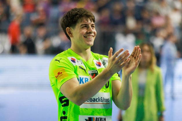 Leo PRANTNER (Fuechse Berlin, 06) Jubel, Freude, Leidenschaft, Erfolg, Emotion, Begeisterung, positive Emotionen GER, SC Magdeburg vs. Fuechse Berlin, Handball, TruckScout24 EHF FINAL4 2026, Halbfinale, Spielzeit 2025 2026, 13.06.2026, GER, SC Magdeburg vs. Fuechse Berlin, Handball, TruckScout24 EHF FINAL4 2026, Halbfinale, Spielzeit 2025 2026, 13.06.2026, Koeln
