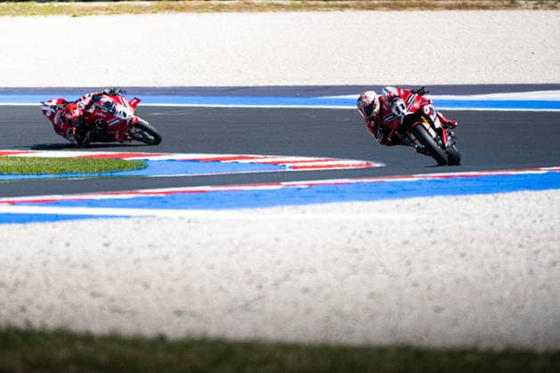 MOTORSPORTS - Superbike - Pirelli Emilia Romagna Round Photo by IPA ABACAPRESS.COM85646086 - Nicolo Bulega (ITA) won Race 1 of the Superbike class ahead of Iker Lecuona (ESP) – SUPERBIKE Pirelli Emilia Romagna Round. At the Misano World Circuit Marco Simoncelli in Misano Adriatico, RN, Italy. On June 13, 2026. Italy Italy  Copyright: xIPAxSport ABACAx