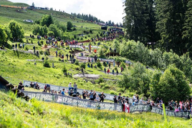 MOUNTAINBIKE - UCI MTB World Series LEOGANG,AUSTRIA,13.JUN.26 - CYCLING, MOUNTAIN BIKE - UCI Mountainbike World Cup, downhill. Image shows overview of the Asitz.  GEPAxpictures xJulioxArellano