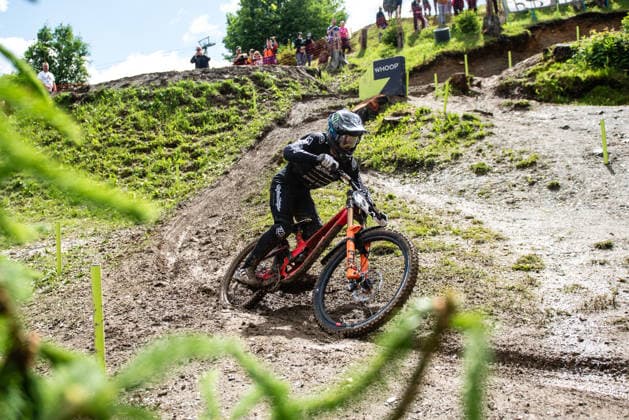 MOUNTAINBIKE - UCI MTB World Series LEOGANG,AUSTRIA,13.JUN.26 - CYCLING, MOUNTAIN BIKE - UCI Mountainbike World Cup, downhill. Image shows Luke Mallen (USA).  GEPAxpictures xJulioxArellano