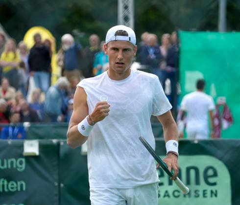 photo : Tom GENTZSCH (GER) gewinnt Tennis-Turnier Terra Wortmann Cup - Qualifikationsrunde - im Gerry Weber Sportpark in Halle Westfalen am Sa. 13.06.2026