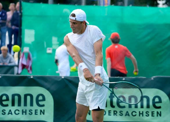 photo : Tom GENTZSCH (GER) gewinnt Tennis-Turnier Terra Wortmann Cup - Qualifikationsrunde - im Gerry Weber Sportpark in Halle Westfalen am Sa. 13.06.2026
