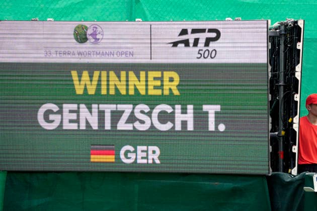 photo : Tom GENTZSCH (GER) gewinnt Tennis-Turnier Terra Wortmann Cup - Qualifikationsrunde - im Gerry Weber Sportpark in Halle Westfalen am Sa. 13.06.2026