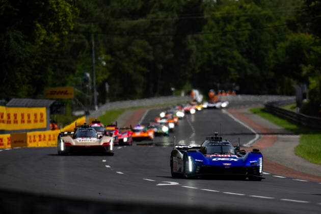 24 HEURES DU MANS 2026 - RACE - SATURDAY 101 TAYLOR Ricky (usa), TAYLOR Jordan (usa), ALBUQUERQUE Filipe (prt), Cadillac WTR, Cadillac V-Series.R 101, Hypercar, action during the 24 Hours of Le Mans 2026, 3rd round of the 2026 FIA World Endurance Championship, on June 13, 2026 on the Circuit des 24 Heures du Mans in Le Mans, France - Le MansFrance  Copyright: xMariusxHeckerx