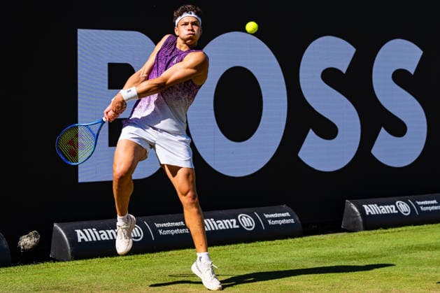 Stuttgart, GERMANY - June 13: Ben Shelton (USA) during the Singles Match between Ben Shelton (USA) vs. Jiri Lehecka (CZE) at BOSS OPEN 2026, Tennisanlage Weissenhof on June 13, 2026 in Stuttgart, Germany. Baden-Württemberg Germany Copyright: xTimoxSteinx