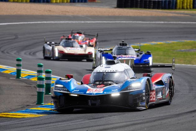 24 HEURES DU MANS 2026 - RACE - SATURDAY 35 FELIX DA COSTA Antonio (prt), MILESI Charles (fra), HABSBURG Ferdinand (aut), Alpine Endurance Team, Alpine A424 35, Hypercar, action during the 24 Hours of Le Mans 2026, 3rd round of the 2026 FIA World Endurance Championship, on June 13, 2026 on the Circuit des 24 Heures du Mans in Le Mans, France - Le MansFrance  Copyright: xJULIENxDELFOSSEx