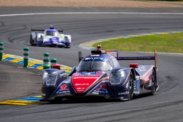 24 HEURES DU MANS 2026 - RACE - SATURDAY 04 KURTZ George (usa), QUINN Alexander (gbr), HEINRICH Laurin (ger), Crowdstrike Racing by APR, Oreca 07 Gibson 4, LMP2 Pro-AM, action during the 24 Hours of Le Mans 2026, 3rd round of the 2026 FIA World Endurance Championship, on June 13, 2026 on the Circuit des 24 Heures du Mans in Le Mans, France - Le MansFrance  Copyright: xJULIENxDELFOSSEx