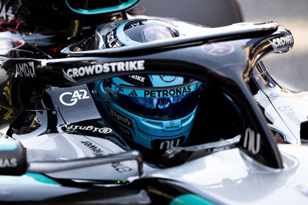 ESP, MSC Cruises Grand Prix von Barcelona-Katalonien, Qualifying Day, Formel 1 Weltmeisterschaft Saison 2026 13.06.2026, Circuit de Barcelona Catalunya, Barcelona, ESP, MSC Cruises Grand Prix von Barcelona-Katalonien, Qualifying Day, Formel 1 Weltmeisterschaft Saison 2026, George Russell (Mercedes-AMG Petronas F1 Team, Großbritannien, 63) im F1 W17