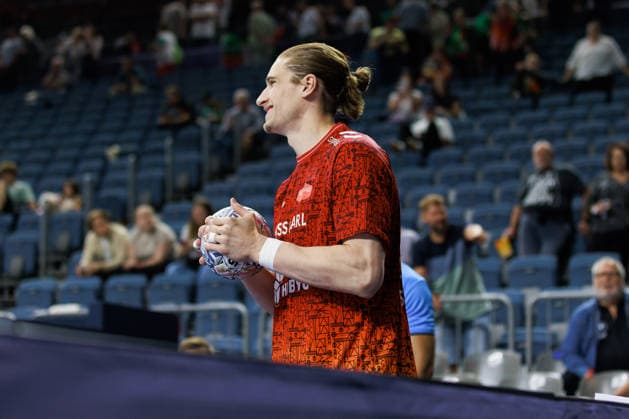 Juri KNORR (Aalborg Handbold, 21) GER, Aalborg Handbold vs. FC Barcelona, Barca Handball, TruckScout24 EHF FINAL4 2026, Halbfinale, Spielzeit 2025 2026, 13.06.2026, GER, Aalborg Handbold vs. FC Barcelona, Handball, TruckScout24 EHF FINAL4 2026, Halbfinale, Spielzeit 2025 2026, 13.06.2026, Koeln