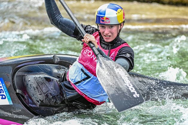 ICF Canoe Slalom World Cup - 13.06.2026, Eis Kanal, Augsburg Evy Leibfarth (USA), Augsburg, 13.06.2026 - Canoe World Cup, Slalom K1, Augsburg, Eis Kanal