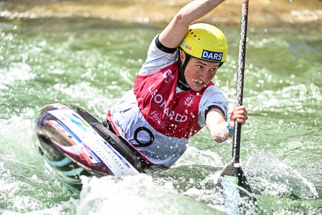 ICF Canoe Slalom World Cup - 13.06.2026, Eis Kanal, Augsburg Eva Alina Hocevar (SLO), Augsburg, 13.06.2026 - Canoe World Cup, Slalom K1, Augsburg, Eis Kanal