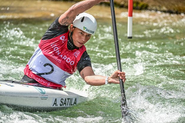 ICF Canoe Slalom World Cup - 13.06.2026, Eis Kanal, Augsburg Ana Satila (BRA), Augsburg, 13.06.2026 - Canoe World Cup, Slalom K1, Augsburg, Eis Kanal