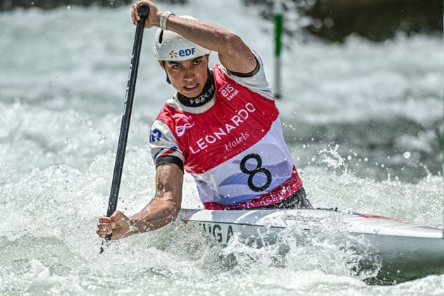ICF Canoe Slalom World Cup - 13.06.2026, Eis Kanal, Augsburg Angele Hug (FRA), Augsburg, 13.06.2026 - Canoe World Cup, Slalom K1, Augsburg, Eis Kanal