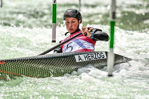 ICF Canoe Slalom World Cup - 13.06.2026, Eis Kanal, Augsburg Andrea Herzog (GER), Augsburg, 13.06.2026 - Canoe World Cup, Slalom K1, Augsburg, Eis Kanal