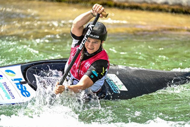 ICF Canoe Slalom World Cup - 13.06.2026, Eis Kanal, Augsburg Lea Novak (SLO), Augsburg, 13.06.2026 - Canoe World Cup, Slalom K1, Augsburg, Eis Kanal
