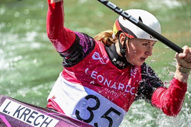 ICF Canoe Slalom World Cup - 13.06.2026, Eis Kanal, Augsburg Lucie Krech (GER) Augsburg, 13.06.2026 - Canoe World Cup, Slalom K1, Augsburg, Eis Kanal