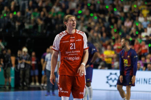 Juri KNORR (Aalborg Handbold, 21) ist enttäuscht enttaeuscht, unzufrieden, ärgert aegert sich, Emotionen, Wut, Trauer, negative Emotionen GER, Aalborg Handbold vs. FC Barcelona, Barca Handball, TruckScout24 EHF FINAL4 2026, Halbfinale, Spielzeit 2025 2026, 13.06.2026, GER, Aalborg Handbold vs. FC Barcelona, Handball, TruckScout24 EHF FINAL4 2026, Halbfinale, Spielzeit 2025 2026, 13.06.2026, Koeln