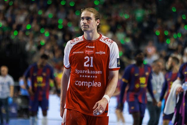 Juri KNORR (Aalborg Handbold, 21) ist enttäuscht enttaeuscht, unzufrieden, ärgert aegert sich, Emotionen, Wut, Trauer, negative Emotionen GER, Aalborg Handbold vs. FC Barcelona, Barca Handball, TruckScout24 EHF FINAL4 2026, Halbfinale, Spielzeit 2025 2026, 13.06.2026, GER, Aalborg Handbold vs. FC Barcelona, Handball, TruckScout24 EHF FINAL4 2026, Halbfinale, Spielzeit 2025 2026, 13.06.2026, Koeln
