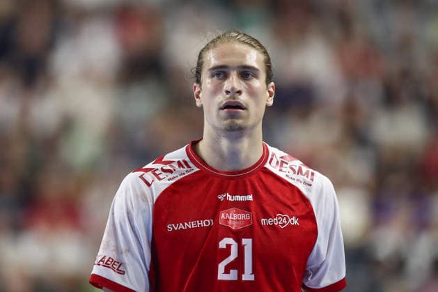 13.06.2025, xtgx, Handball, EHF Champions League Halbfinale, Aalborg Handbold - FC Barcelona, Barca v.l. Juri Knorr (Aalborg, 21) Portrait, Portraet, Einzelbild Koeln