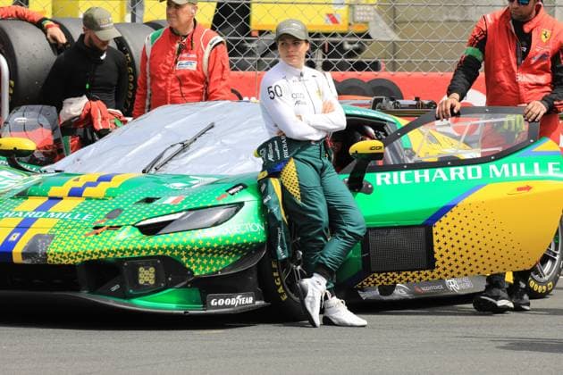 Automobile 24 Heures du Mans PHOTOPQR LE COURRIER PICARD Haslin ; Le Mans ; 13 06 2026 ; 13 06 26 Automobile 24 Heures du Mans - Lilou Wadoux - Ferrari 296 LMGT3 Photo Fred Haslin Le Mans, France, june 13th 2026 24 Hours of Le Mans Le Mans 72 France  Copyright: xPHOTOPQR LExCOURRIERxPICARD MAXPxHaslinx 20260613LCP8817 20260613LCP8817