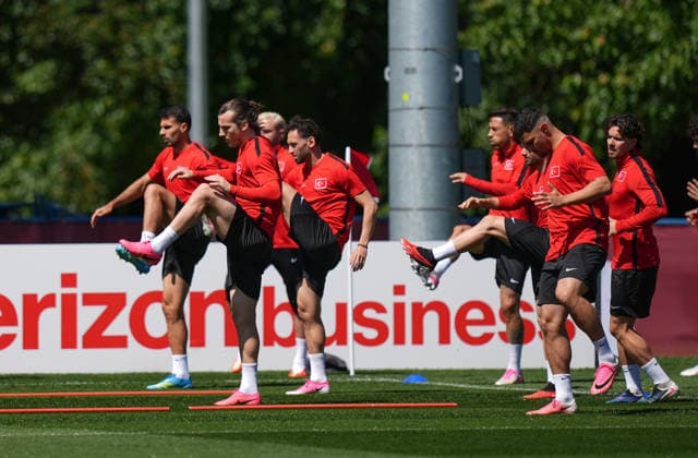 Ahead of Turkiye v Canada - 2026 FIFA World Cup, WM, Weltmeisterschaft, Fussball VANCOUVER, CANADA - JUNE 13: Turkish national football team are seen during the final training session ahead of their opening match against Australia in the 2026 FIFA World Cup, scheduled for tomorrow, in Vancouver, Canada on June 13, 2026.. Ercin Erturk Anadolu Vancouver Canada. Editorial use only. Please get in touch for any other usage.  Copyright: x2026xAnadoluxErcinxErturkx