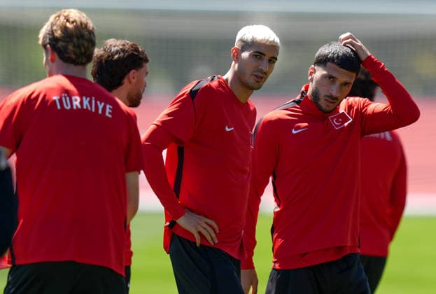 Ahead of Turkiye v Canada - 2026 FIFA World Cup, WM, Weltmeisterschaft, Fussball VANCOUVER, CANADA - JUNE 13: Turkish national football team are seen during the final training session ahead of their opening match against Australia in the 2026 FIFA World Cup, scheduled for tomorrow, in Vancouver, Canada on June 13, 2026.. Ercin Erturk Anadolu Vancouver Canada. Editorial use only. Please get in touch for any other usage.  Copyright: x2026xAnadoluxErcinxErturkx