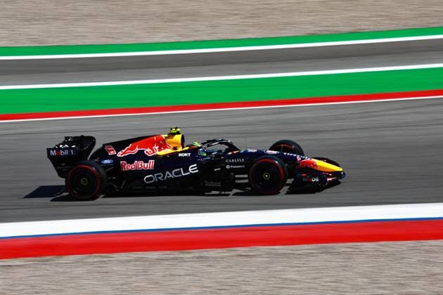 06 HADJAR Isack (fra), Red Bull Racing Ford RB22, action during the Formula 1 Barcelona-Catalunya Grand Prix 2026, 7th round of the 2026 Formula One World Championship, WM, Weltmeisterschaft from June 12 to 14, 2026 on the Circuit de Barcelona-Catalunya, in Montmelo, Spain - Photo: Hoch Zwei Montmelo Spain