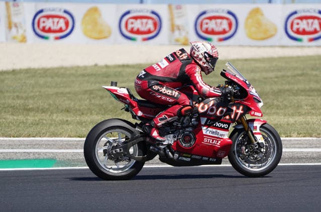 Foto Alessandro La Rocca LaPresse 13-06-2026, Misano World Circuit Marco Simoncelli Motociclismo-WSBK Fim Superbike World Championship, WM, Weltmeisterschaft Pirelli Emilia Romagna Round 12-14-June 2026 Gara1 nella foto:1cl.NicolÃ² Bulega -Ducati Panigale V4R- Aruba.it Racing Photo Alessandro La Rocca LaPresse 2025 13 june, Misano World Circuit Marco Simoncelli Sport- Motorcycling - WSBK Fim Superbike World Championship-Pirelli Emilia Romagna Round-12-14-June 2026- Race1 in the photo: 1cl.NicolÃ² Bulega -Ducati Panigale V4R- Aruba.it Racing  Copyright: xAlessandroxLaxRoccax xLaPressex