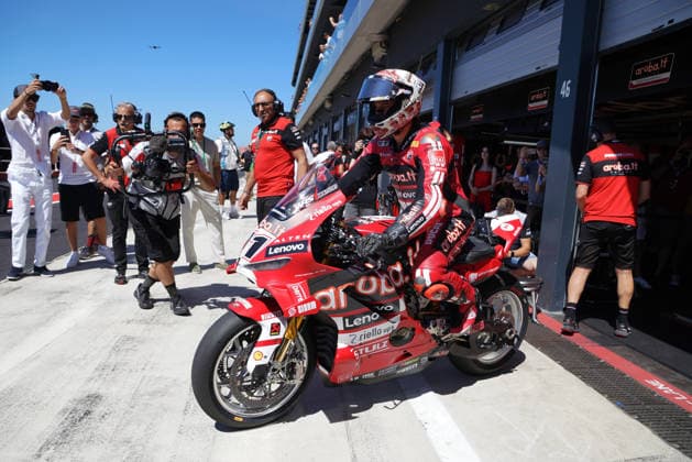 Foto Alessandro La Rocca LaPresse 13-06-2026, Misano World Circuit Marco Simoncelli Motociclismo-WSBK Fim Superbike World Championship, WM, Weltmeisterschaft Pirelli Emilia Romagna Round 12-14-June 2026 Gara1 nella foto:1cl.NicolÃ² Bulega -Ducati Panigale V4R- Aruba.it Racing Photo Alessandro La Rocca LaPresse 2025 13 june, Misano World Circuit Marco Simoncelli Sport- Motorcycling - WSBK Fim Superbike World Championship-Pirelli Emilia Romagna Round-12-14-June 2026- Race1 in the photo:1cl.NicolÃ² Bulega -Ducati Panigale V4R- Aruba.it Racing  Copyright: xAlessandroxLaxRoccax xLaPressex